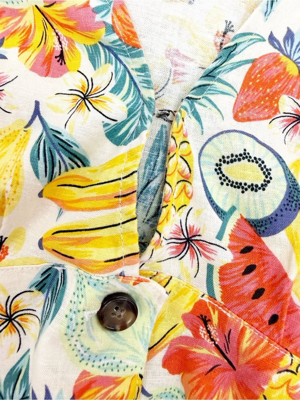 Marine Layer Camila Romper Floral Fruit Tropical Print - Picture 14 of 16